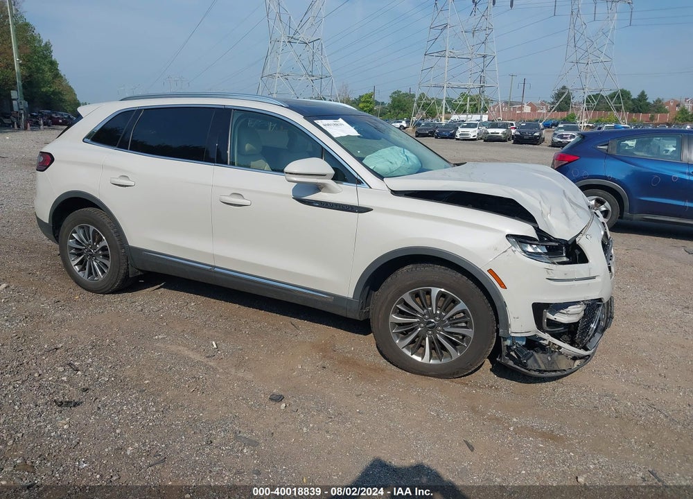 2019 LINCOLN NAUTILUS SELECT VIN: 2LMPJ8K9XKBL21034