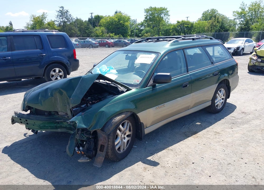 2002 SUBARU OUTBACK VIN: 4S3BH665827650289