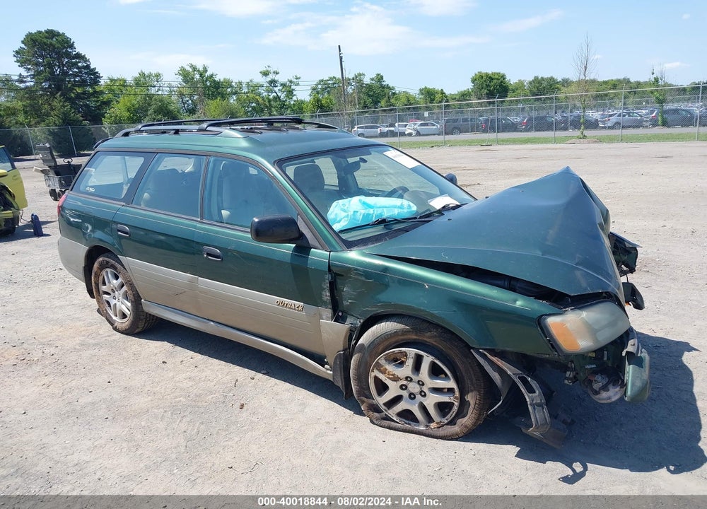 2002 SUBARU OUTBACK VIN: 4S3BH665827650289
