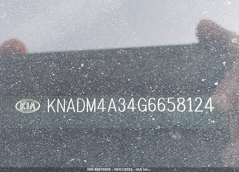 2016 KIA RIO LX VIN: KNADM4A34G6658124