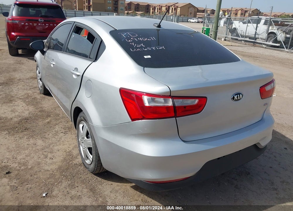 2016 KIA RIO LX VIN: KNADM4A34G6658124