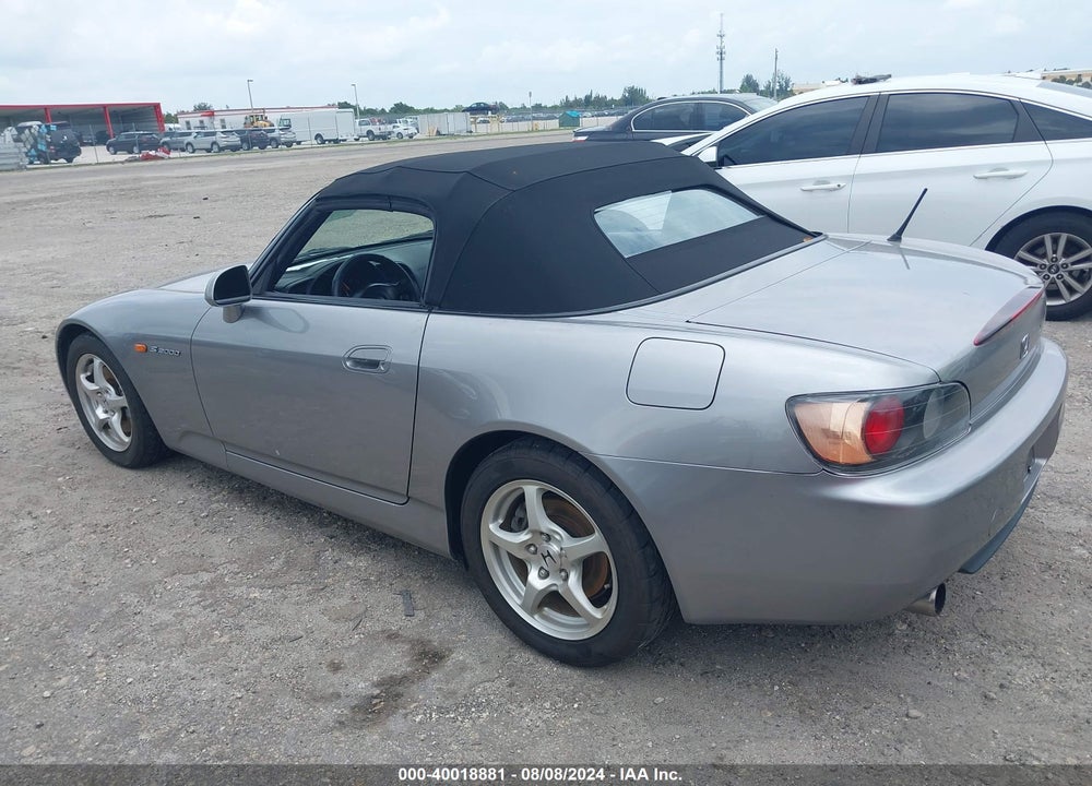 2000 HONDA S2000 VIN: JHMAP1148YT003843