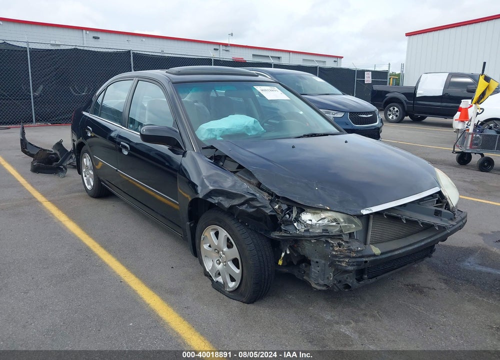 2001 HONDA CIVIC EX VIN: 1HGES26791L060151