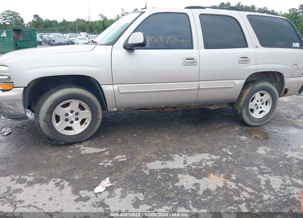 2005 CHEVROLET TAHOE LT VIN: 1GNEK13T35R134054