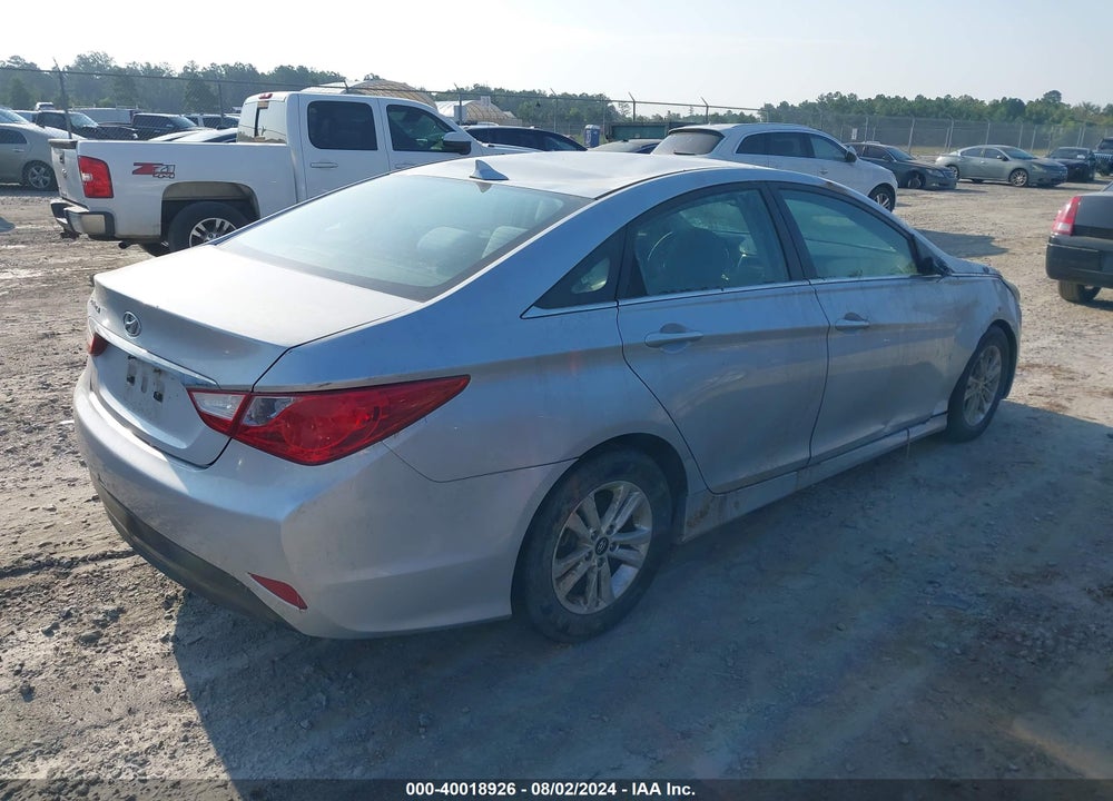 2014 HYUNDAI SONATA GLS VIN: 5NPEB4AC0EH869952