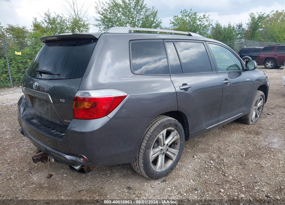 2008 TOYOTA HIGHLANDER SPORT VIN: JTEES43A282070803