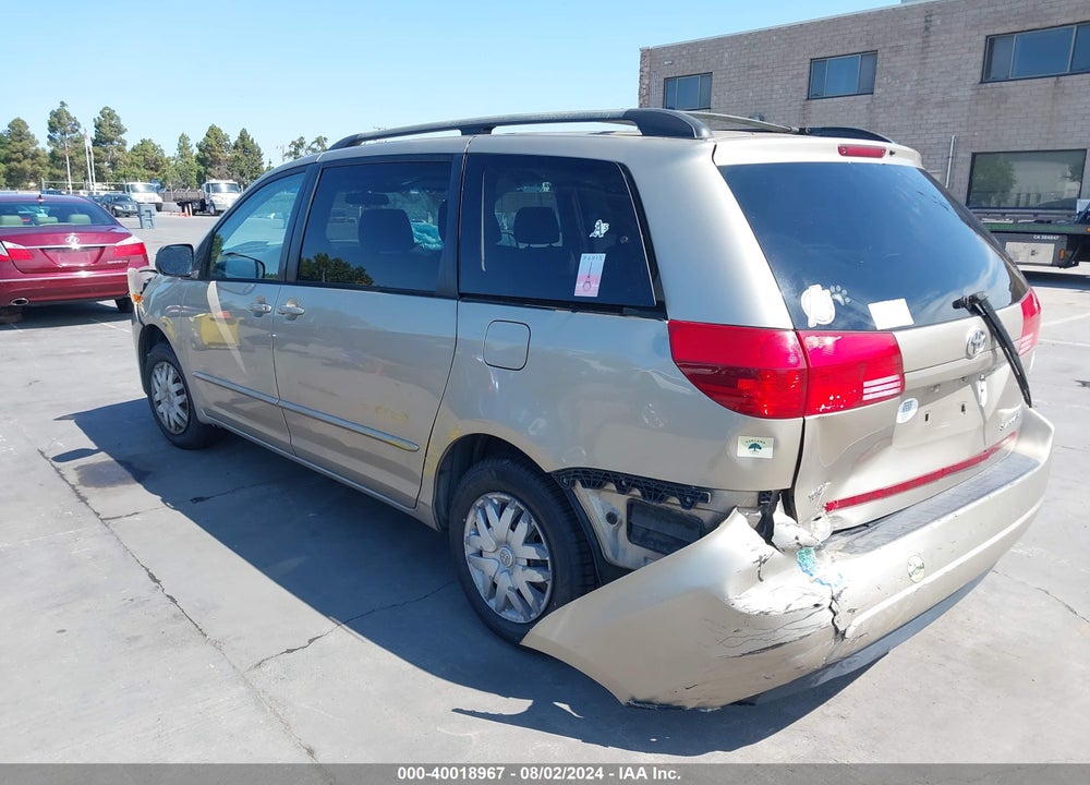 2004 TOYOTA SIENNA LE VIN: 5TDZA23C74S112481