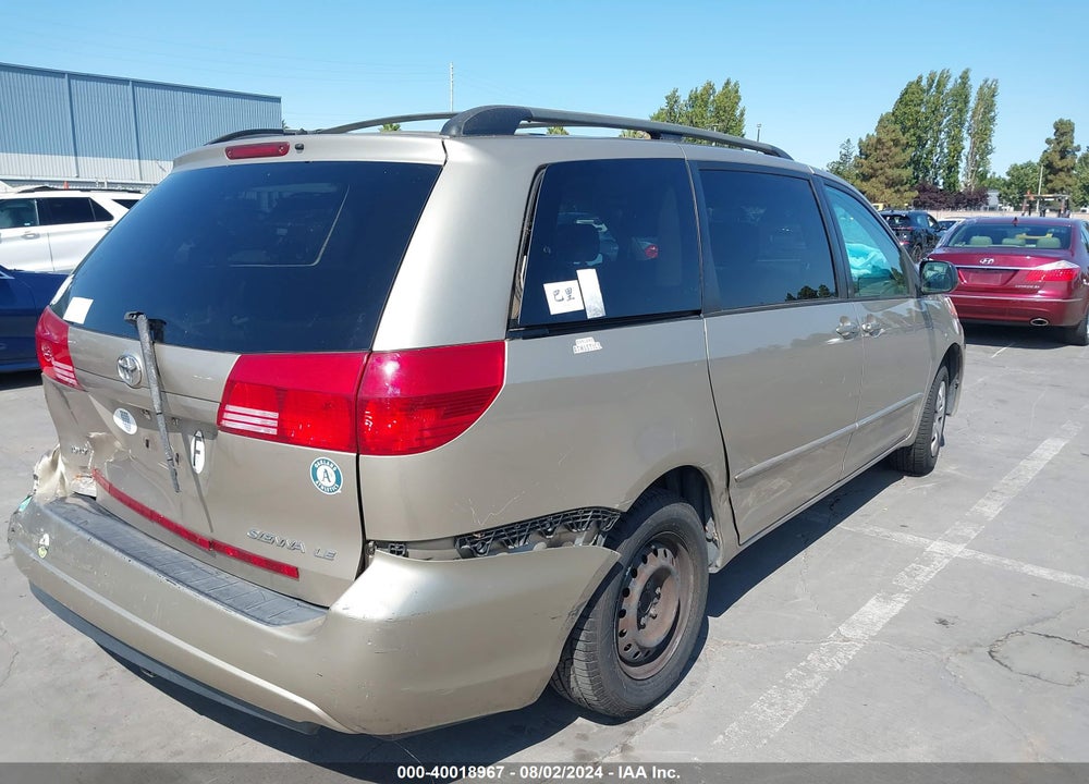 2004 TOYOTA SIENNA LE VIN: 5TDZA23C74S112481