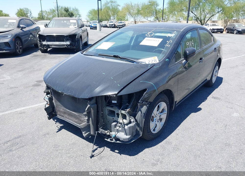 2015 HONDA CIVIC LX VIN: 19XFB2F55FE234430