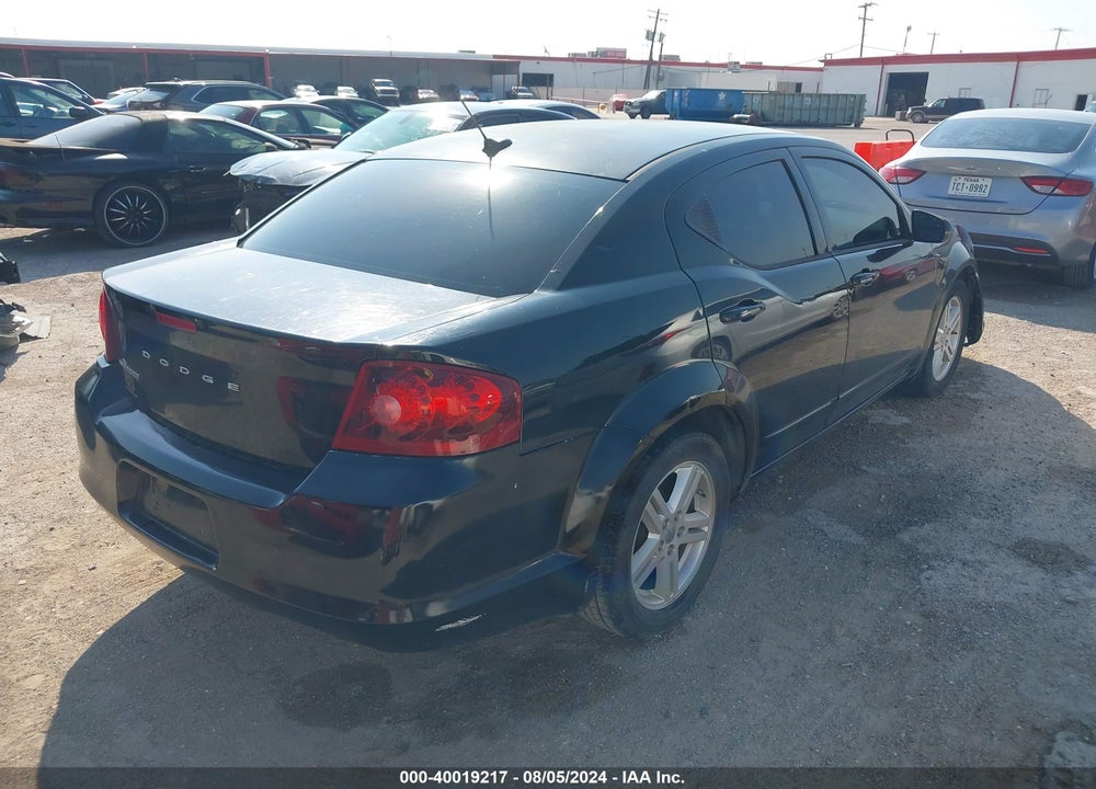 2012 DODGE AVENGER SXT VIN: 1C3CDZCB9CN156228