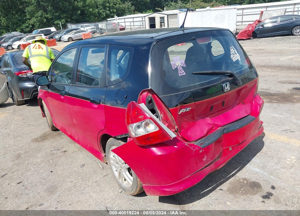 2007 HONDA FIT SPORT VIN: JHMGD38657S052993