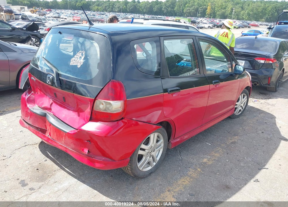 2007 HONDA FIT SPORT VIN: JHMGD38657S052993