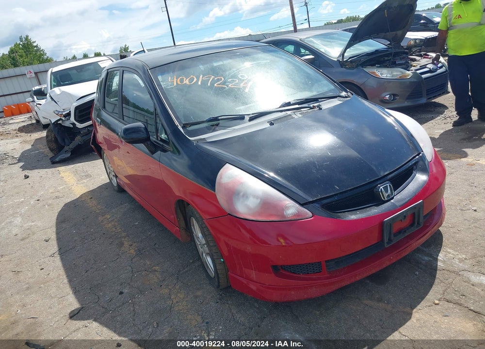 2007 HONDA FIT SPORT VIN: JHMGD38657S052993