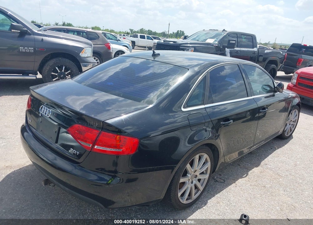 2010 AUDI A4 2.0T PREMIUM VIN: WAUEFAFL0AN003512
