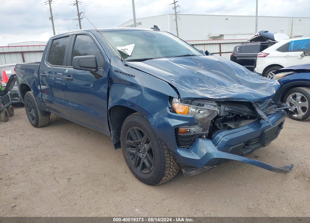 2024 CHEVROLET SILVERADO 1500 4WD SHORT BED CUSTOM VIN: 1GCPDBEK4RZ235776