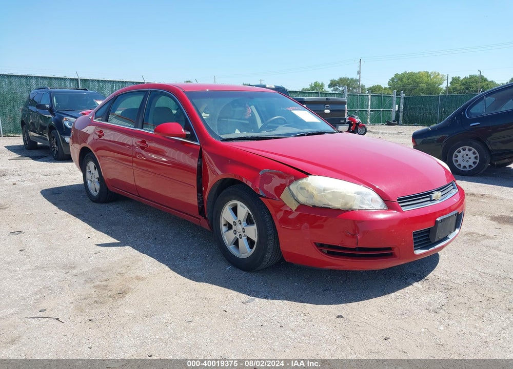 2008 CHEVROLET IMPALA LT VIN: 2G1WT58K381313329