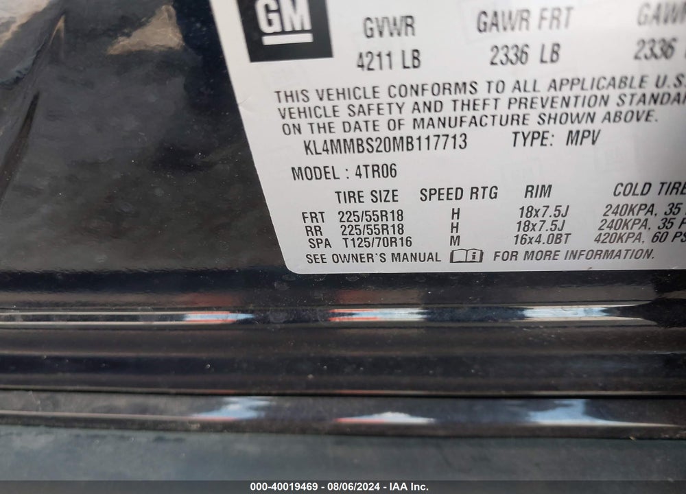 2021 BUICK ENCORE GX FWD PREFERRED VIN: KL4MMBS20MB117713