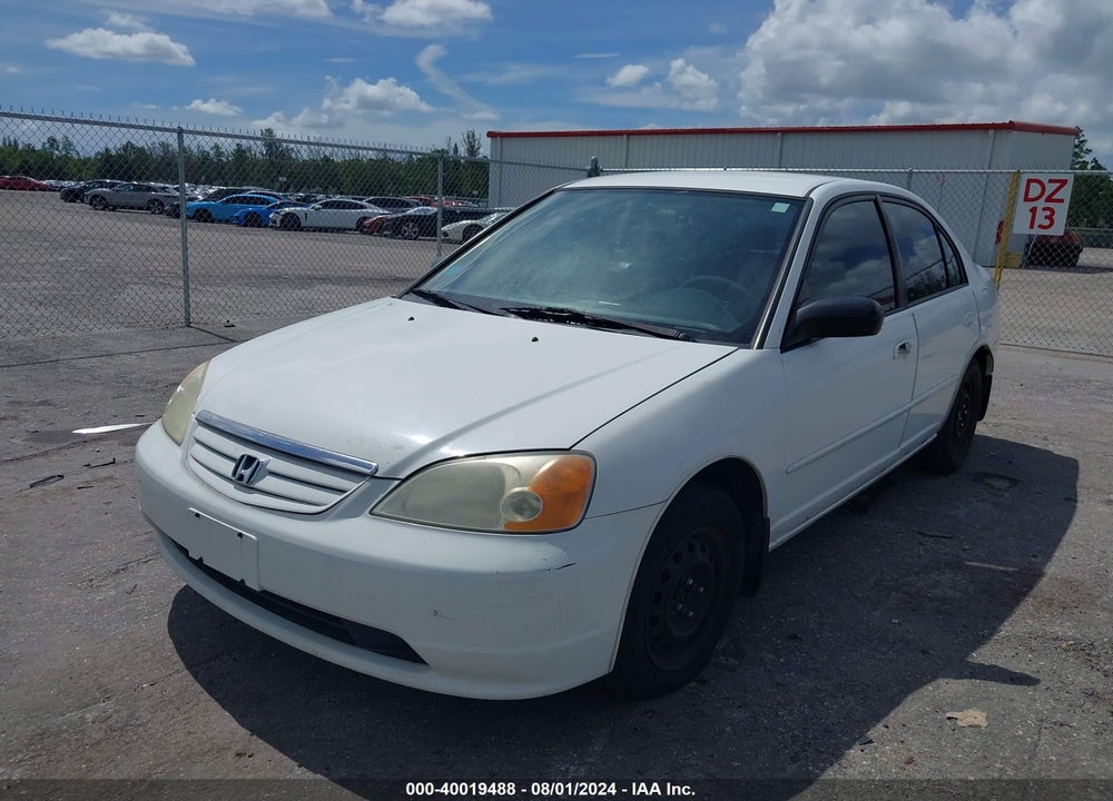 2003 HONDA CIVIC LX VIN: 2HGES16573H588733