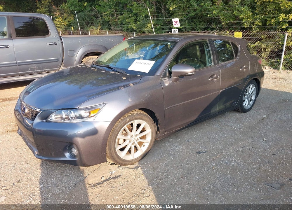 2012 LEXUS CT 200H PREMIUM VIN: JTHKD5BH2C2092619