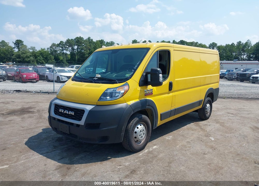 2022 RAM PROMASTER 1500 LOW ROOF 136 WB VIN: 3C6LRVAG6NE109550