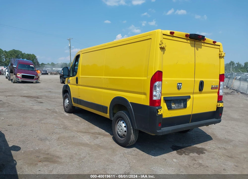 2022 RAM PROMASTER 1500 LOW ROOF 136 WB VIN: 3C6LRVAG6NE109550