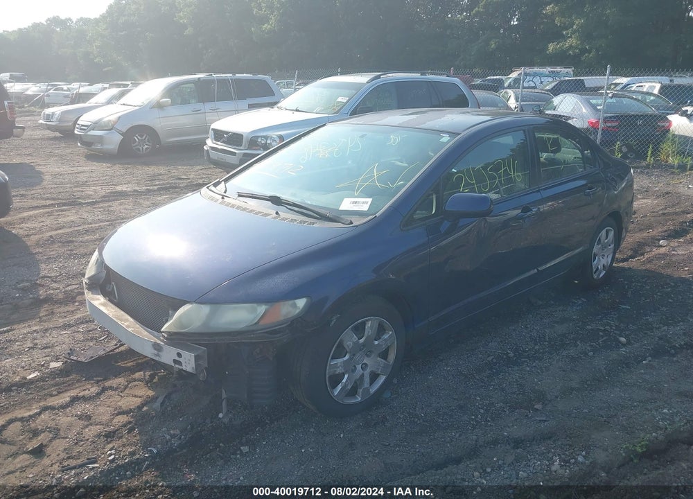 2010 HONDA CIVIC LX VIN: 2HGFA1F58AH587210