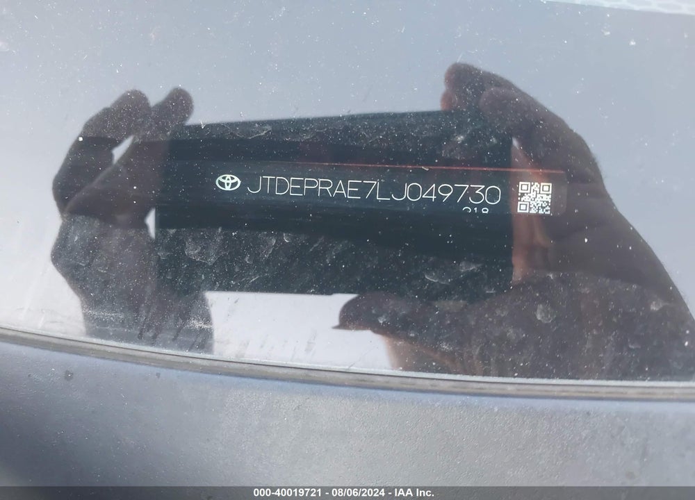2020 TOYOTA COROLLA LE VIN: JTDEPRAE7LJ049730