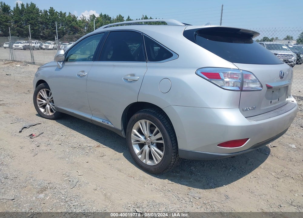 2010 LEXUS RX 450H VIN: JTJBC1BA6A2031400