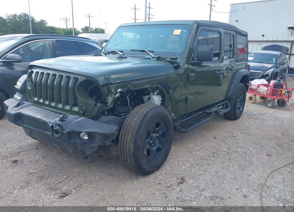 2022 JEEP WRANGLER UNLIMITED SPORT 4X4 VIN: 1C4HJXDM7NW244254