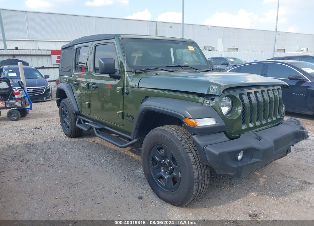 2022 JEEP WRANGLER UNLIMITED SPORT 4X4 VIN: 1C4HJXDM7NW244254