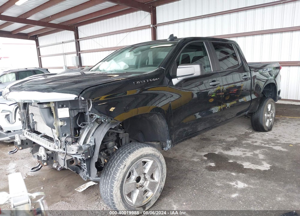 2021 CHEVROLET SILVERADO 1500 4WD  SHORT BED CUSTOM/4WD  STANDARD BED CUSTOM VIN: 3GCUYBEFXMG170080