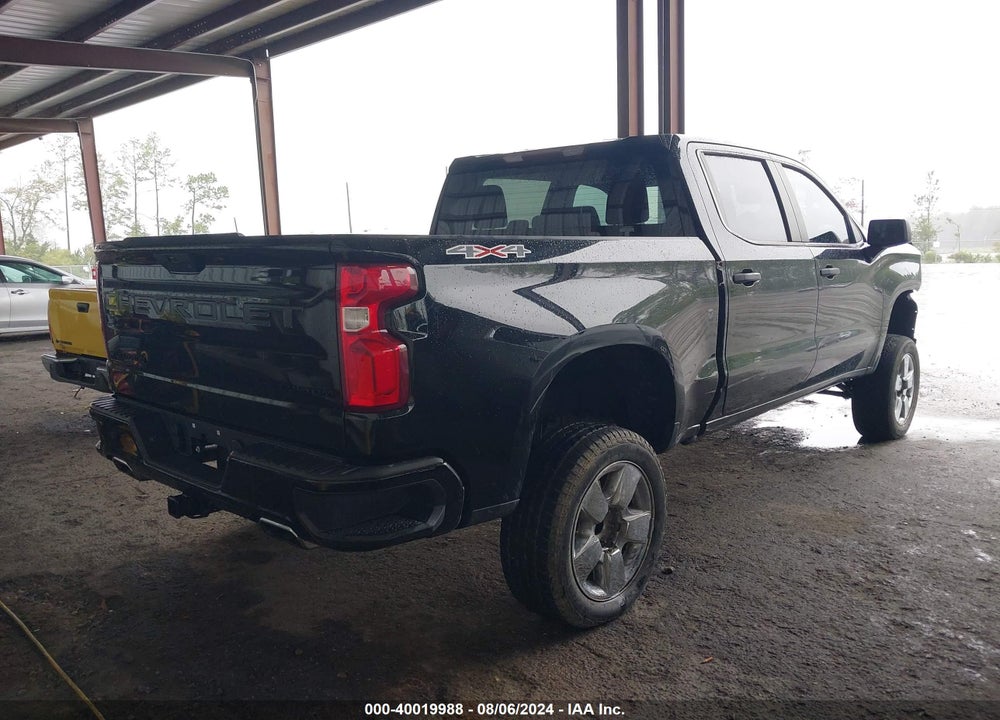 2021 CHEVROLET SILVERADO 1500 4WD  SHORT BED CUSTOM/4WD  STANDARD BED CUSTOM VIN: 3GCUYBEFXMG170080