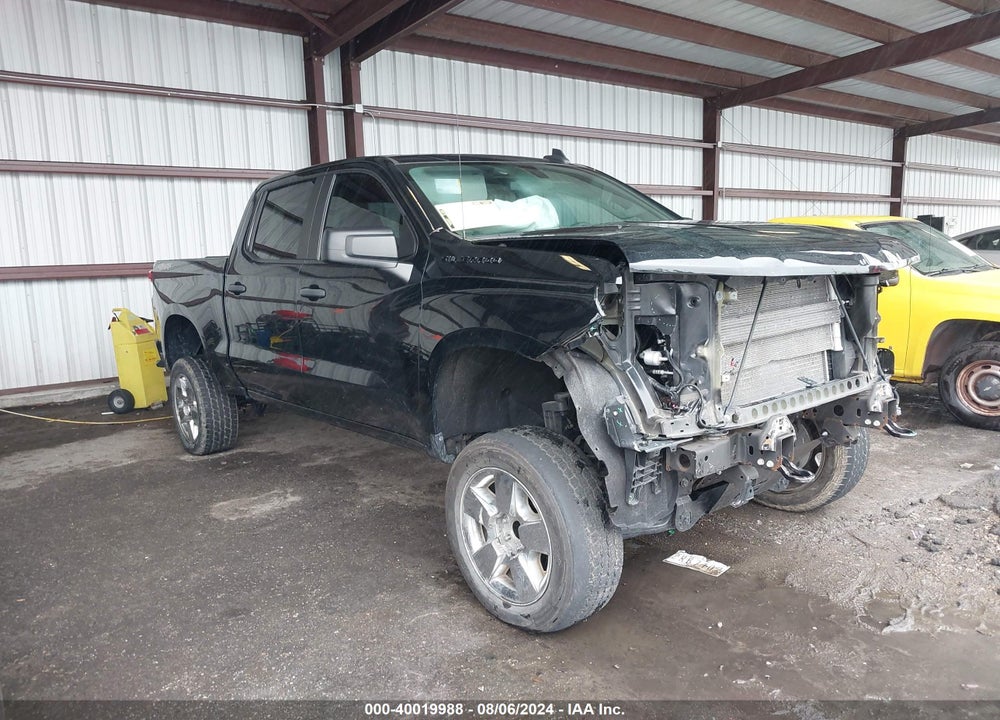 2021 CHEVROLET SILVERADO 1500 4WD  SHORT BED CUSTOM/4WD  STANDARD BED CUSTOM VIN: 3GCUYBEFXMG170080