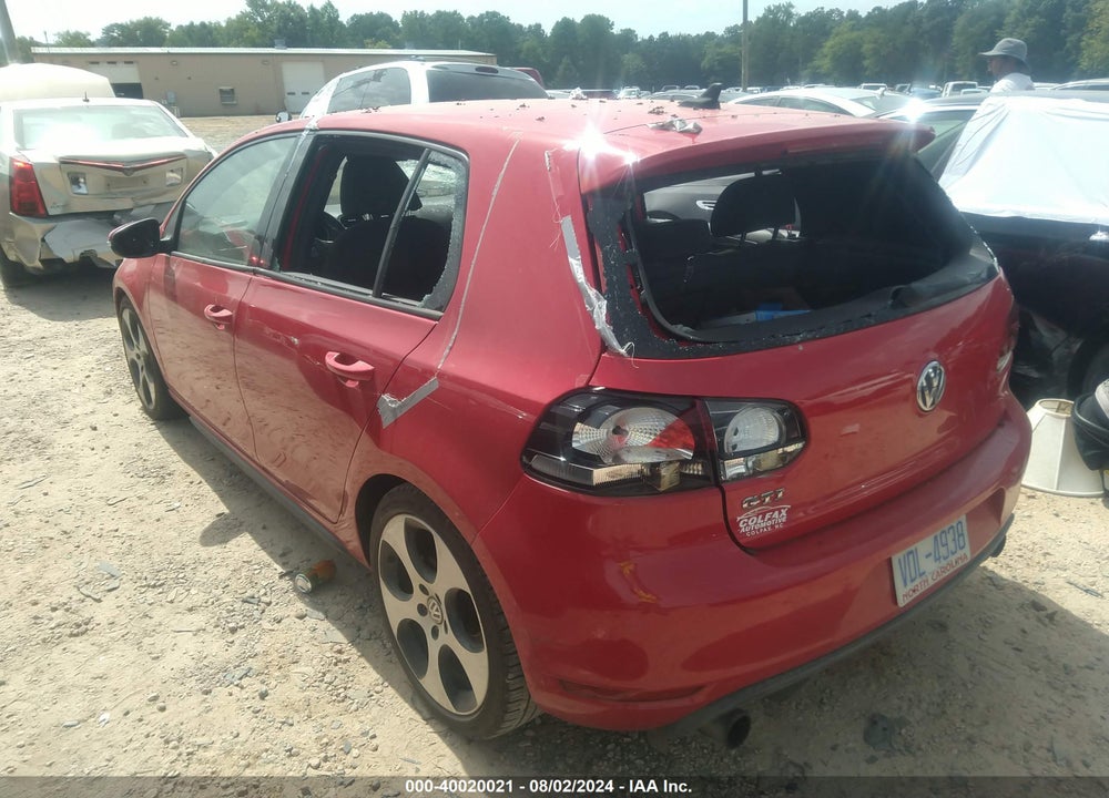 2012 VOLKSWAGEN GTI 4-DOOR VIN: WVWHD7AJXCW179267