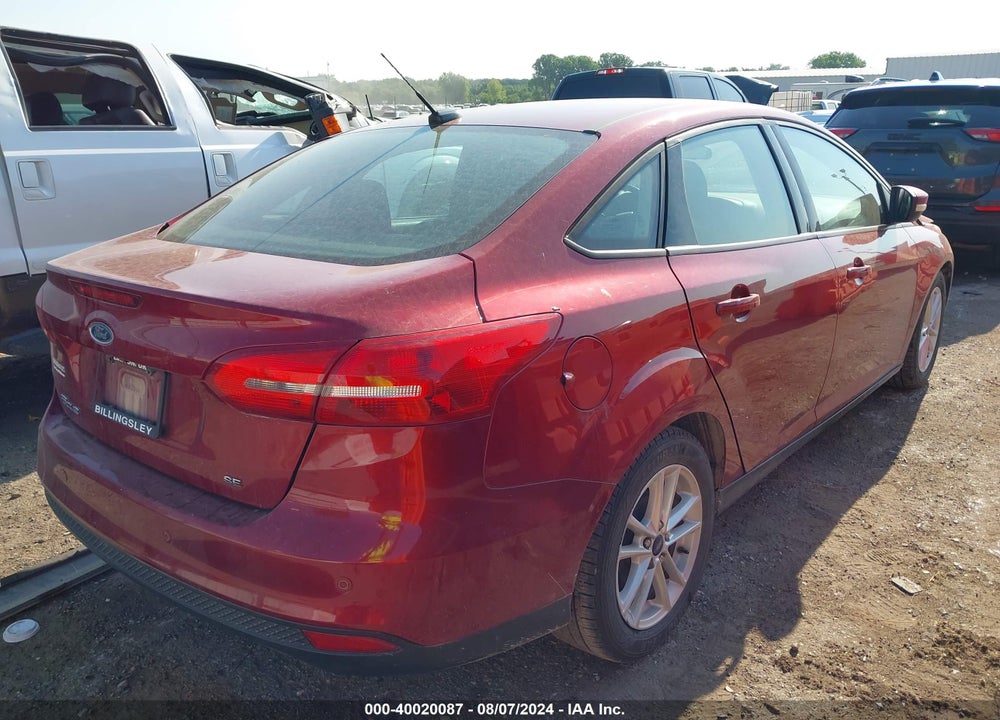 2016 FORD FOCUS SE VIN: 1FADP3F23GL406294
