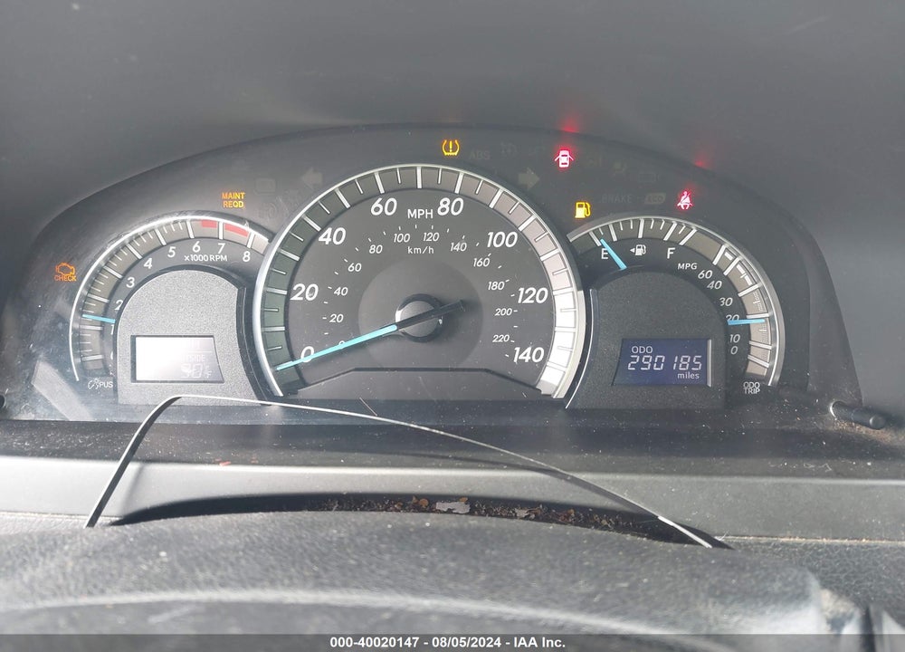 2012 TOYOTA CAMRY SE VIN: 4T1BF1FK5CU594602
