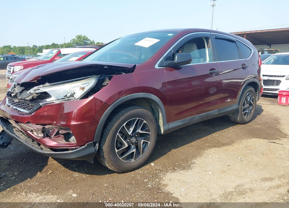 2016 HONDA CR-V SE VIN: 5J6RM4H47GL099428
