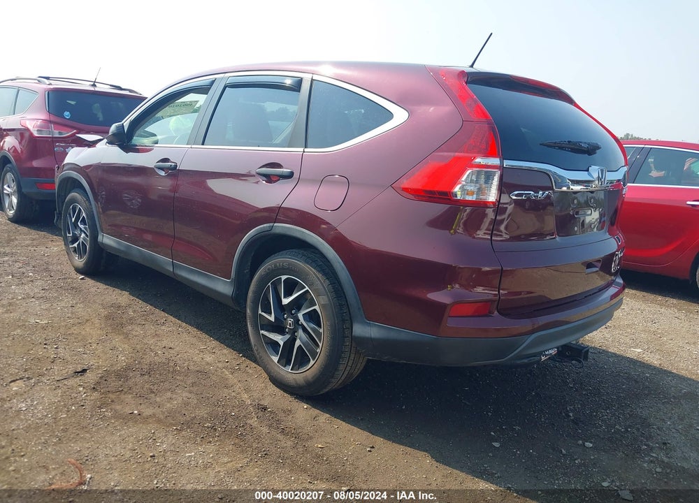 2016 HONDA CR-V SE VIN: 5J6RM4H47GL099428