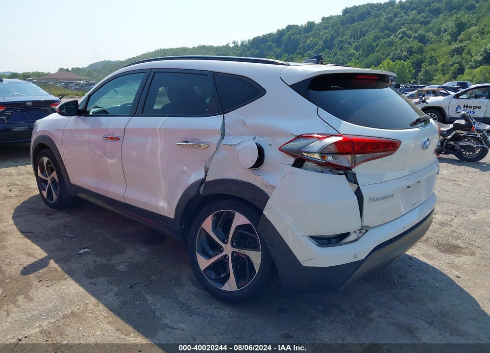 2016 HYUNDAI TUCSON LIMITED VIN: KM8J3CA26GU091240