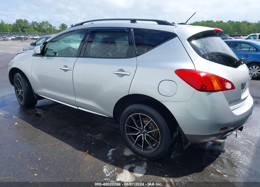 2009 NISSAN MURANO SL VIN: JN8AZ18W99W158909