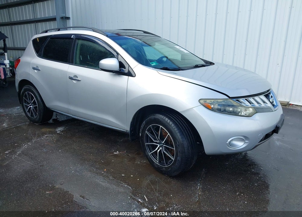 2009 NISSAN MURANO SL VIN: JN8AZ18W99W158909