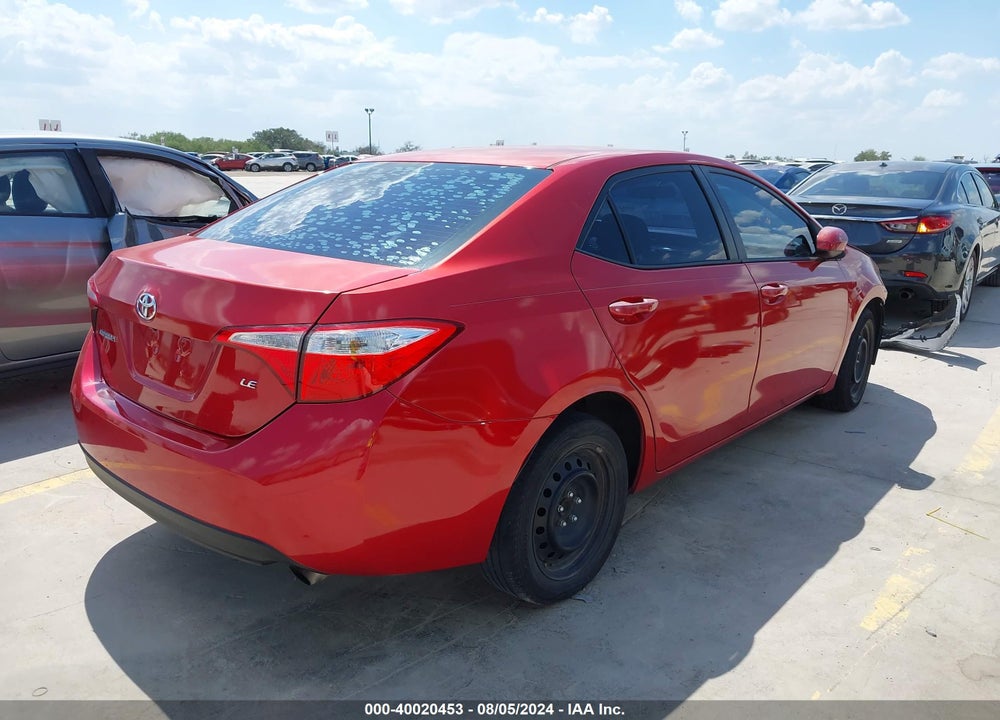 2015 TOYOTA COROLLA LE VIN: 5YFBURHE3FP327363