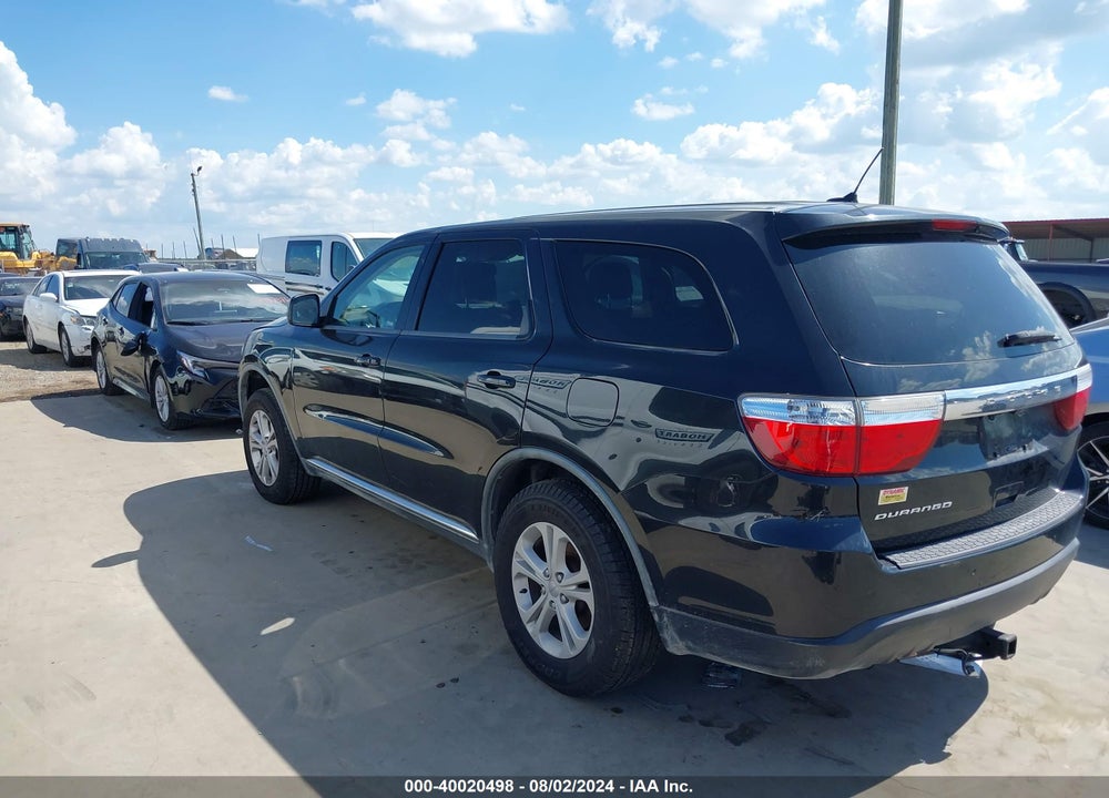 2012 DODGE DURANGO SXT VIN: 1C4RDJAG4CC213095