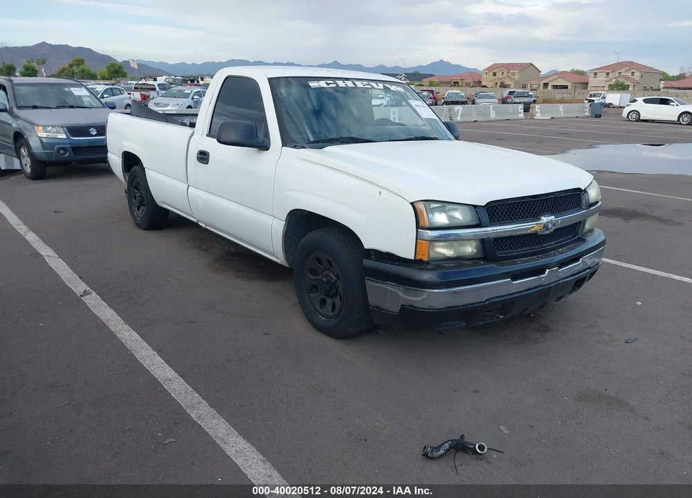 2006 CHEVROLET SILVERADO 1500 WORK TRUCK VIN: 1GCEC14X66Z285172
