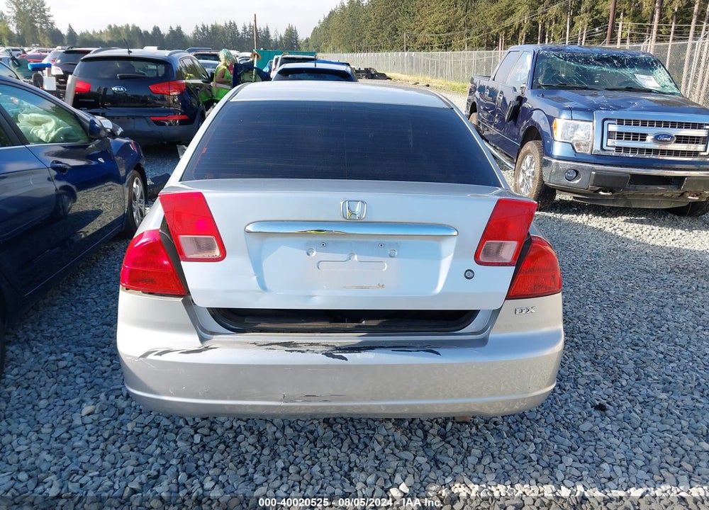 2002 HONDA CIVIC DX VIN: 1HGES16132L005850