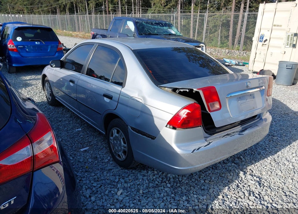 2002 HONDA CIVIC DX VIN: 1HGES16132L005850
