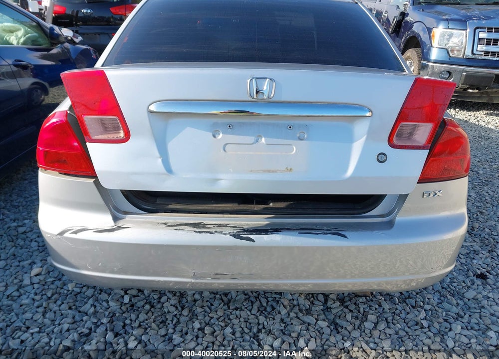 2002 HONDA CIVIC DX VIN: 1HGES16132L005850
