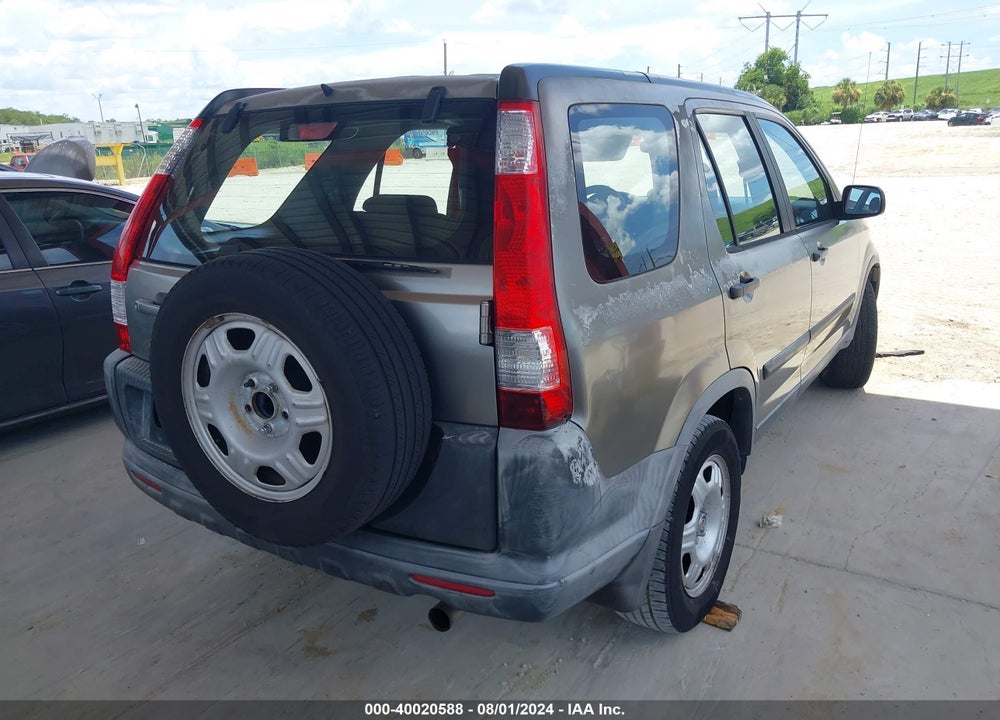 2006 HONDA CR-V LX VIN: JHLRD68536C006609