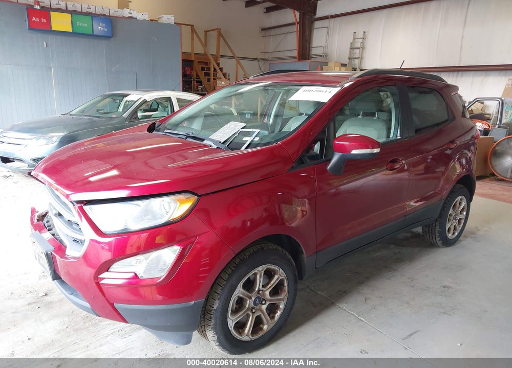 2019 FORD ECOSPORT SE VIN: MAJ6S3GL3KC303996