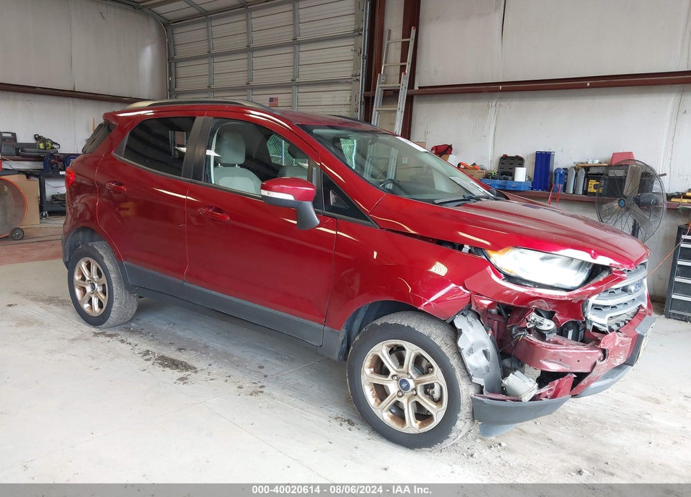 2019 FORD ECOSPORT SE VIN: MAJ6S3GL3KC303996